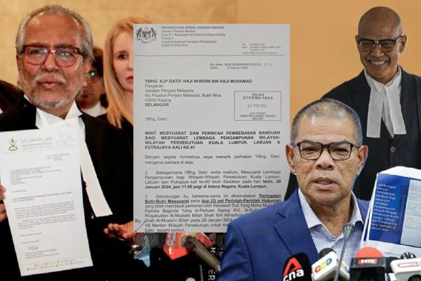Bukti dokumen kepada Ketua Pengarah Jabatan Penjara tidak terima Titah Adendum Agong ke-16 laksana hukuman penjara tahanan rumah